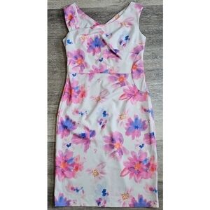 NWT Belle Poque Retro Ruched Floral Dress